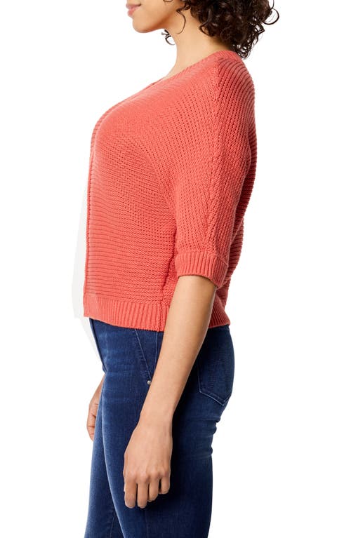 Shop Nic + Zoe Nic+zoe Easy Texture Sweater In Tandoori