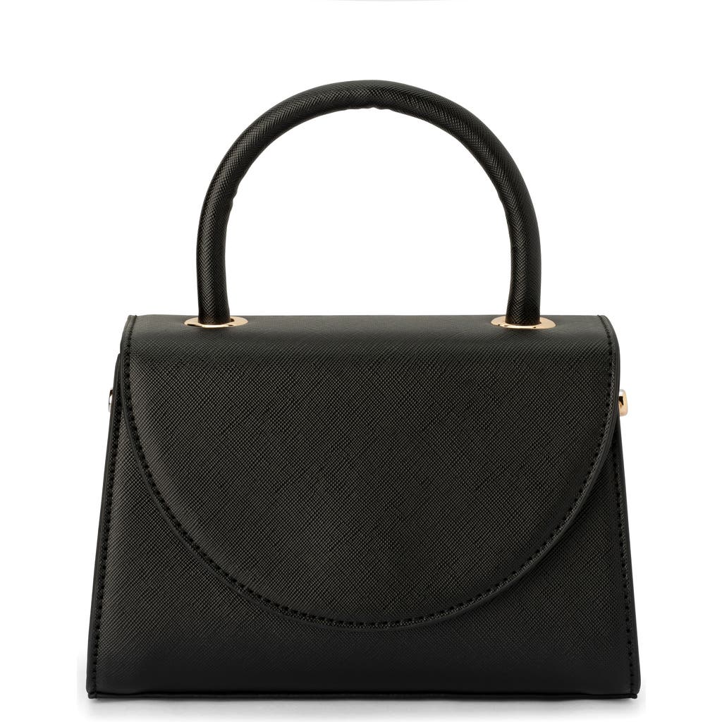 Olga Berg Sasha Top Handle Bag In Black