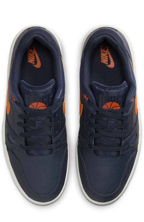 Shop Nike Full Force Lo Sneaker In Dark Obsidian/phantom/orange