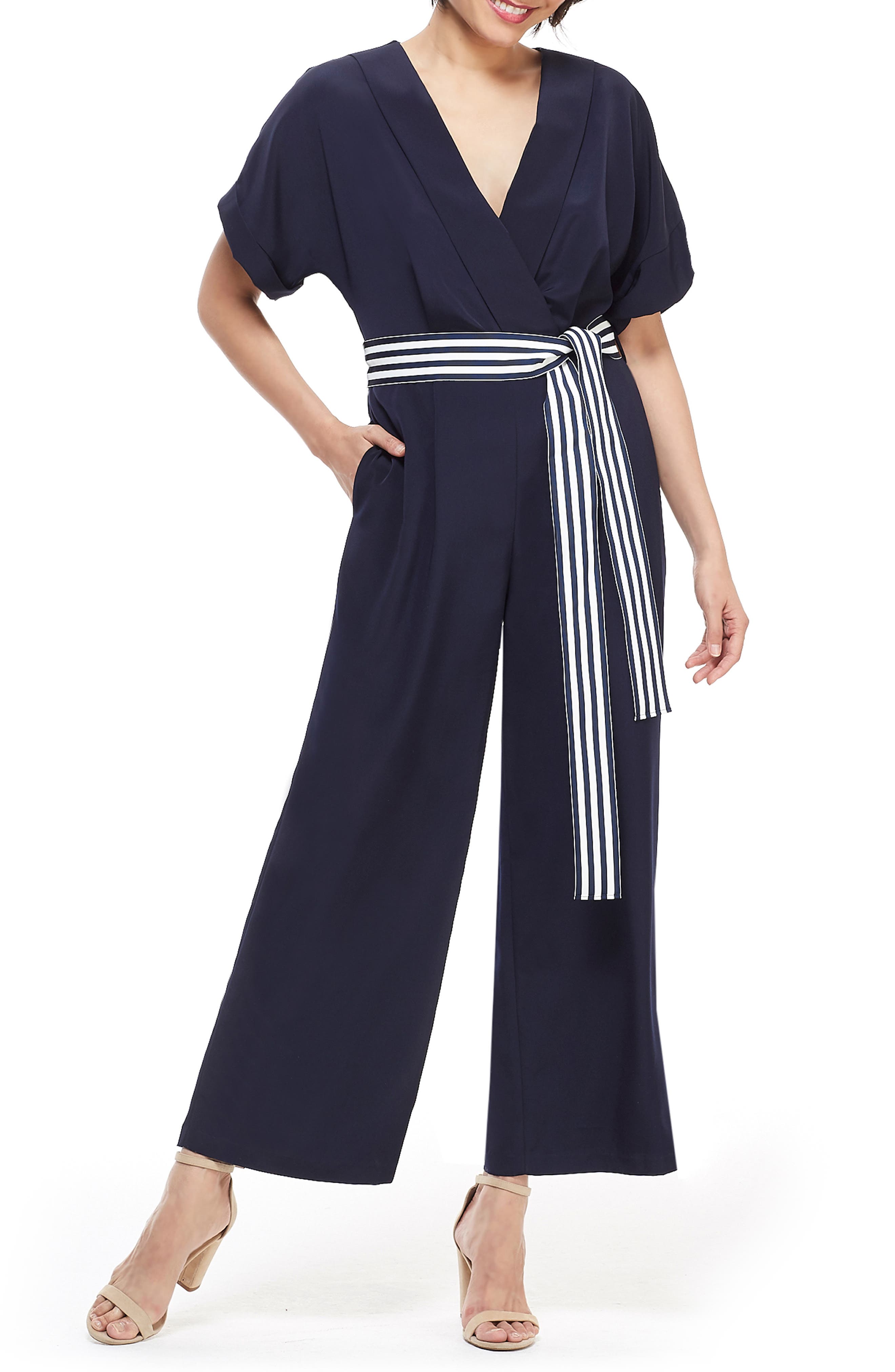 maggy london white jumpsuit