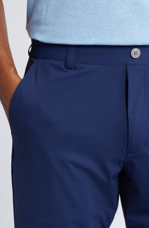Johnnie-o Fusionn Stretch Nylon Chino Shorts In Navy