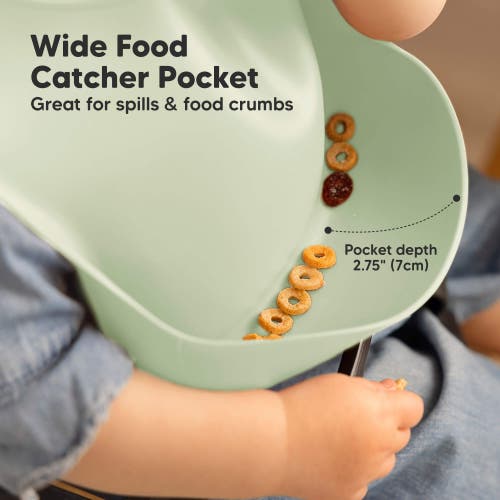 Keababies Prep Silicone Bibs In Forest