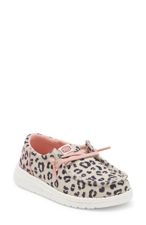 Hey Dude Kids' Wendy Boat Shoe In Cream/pink