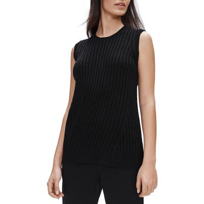 Eileen Fisher Crewneck Sleeveless Top, Black