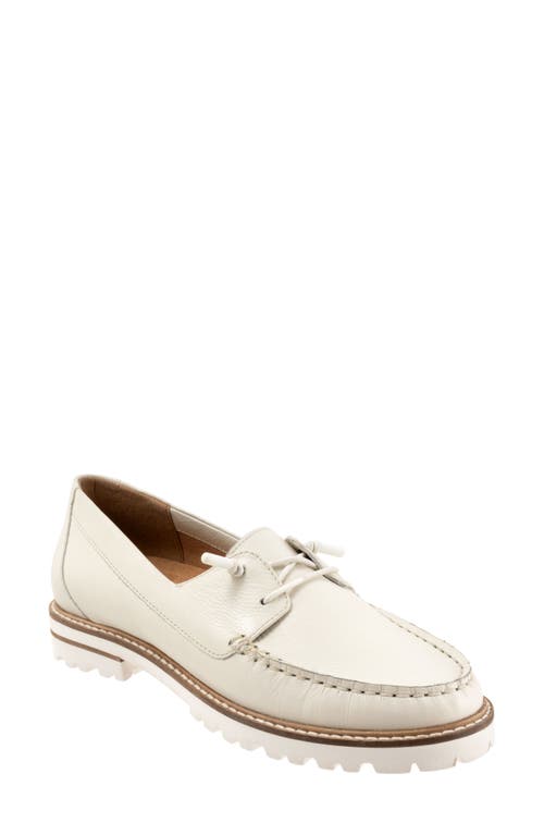 Trotters Farah Boat Shoe Off White at Nordstrom,