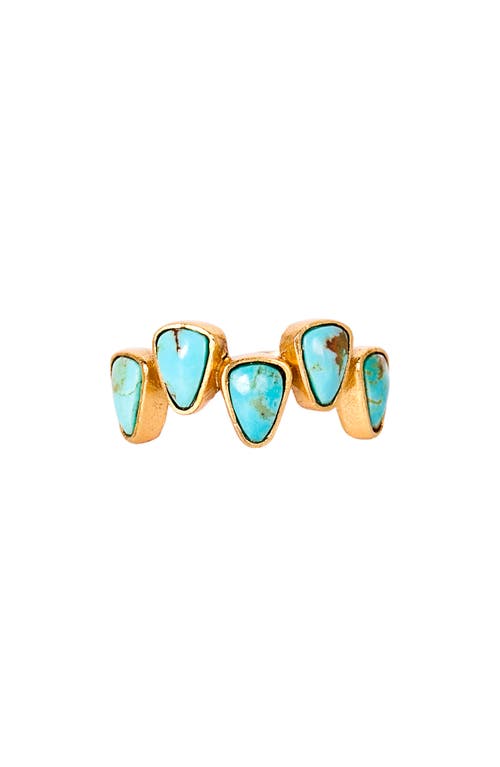 Christina Greene Stepping Stones Station Ring in Turquoise