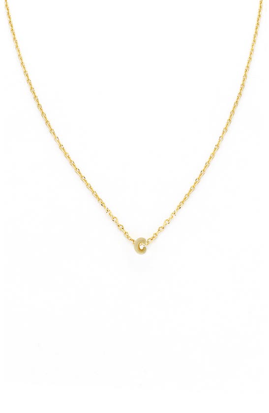 Shop Panacea Bubble Initial Necklace In Gold-c