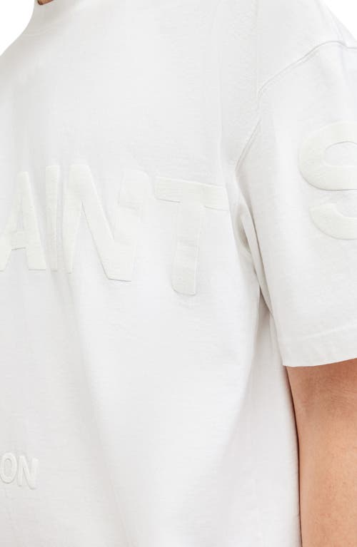 Shop Allsaints Biggy Logo Graphic T-shirt In Optic White