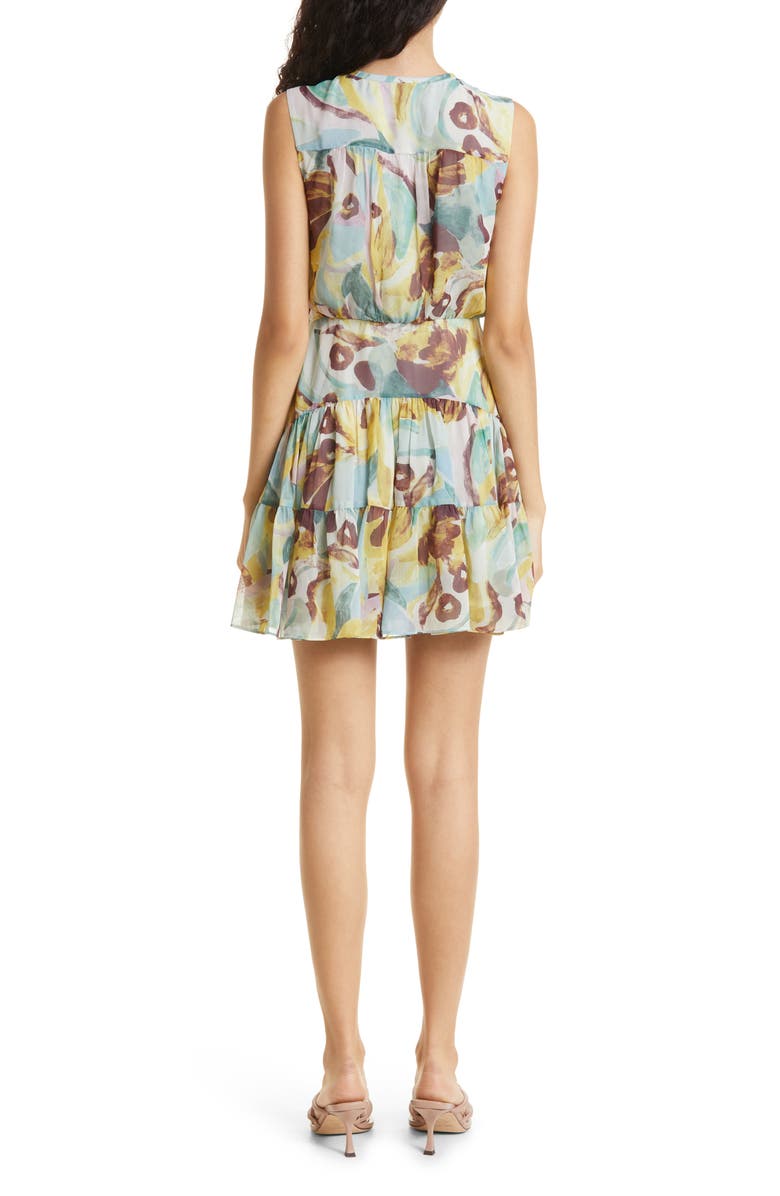 Ted Baker London Ellain Button Front Tiered Minidress, Alternate, color, 