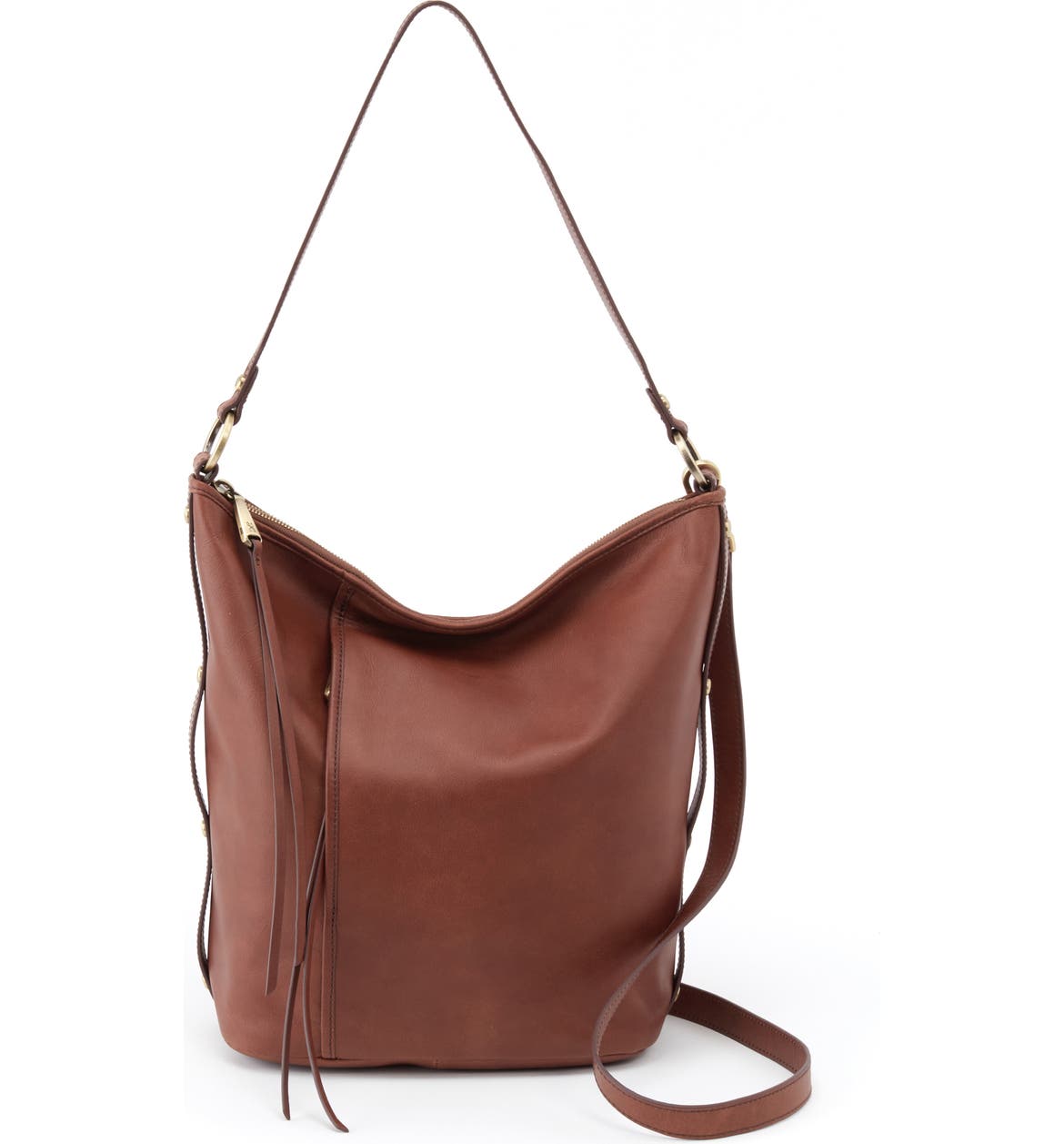 HOBO Torin Leather Shoulder Bag, Main, color, WOODLANDS