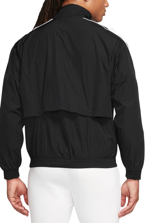 Shop Nike Solo Swoosh Track Jacket In Black/white