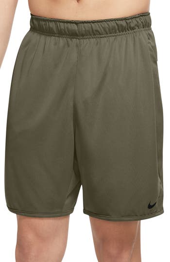 Nike Dri-fit 7-inch Brief Lined Versatile Shorts In Olive/black