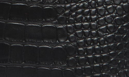 Rebecca Minkoff Megan Soft Croc Embossed Leather Tote Bag In Black