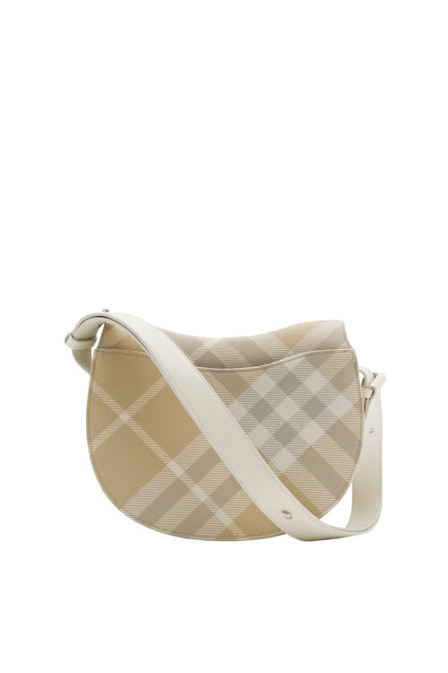 Shop Burberry Medium Rocking Horse Bag In Flax