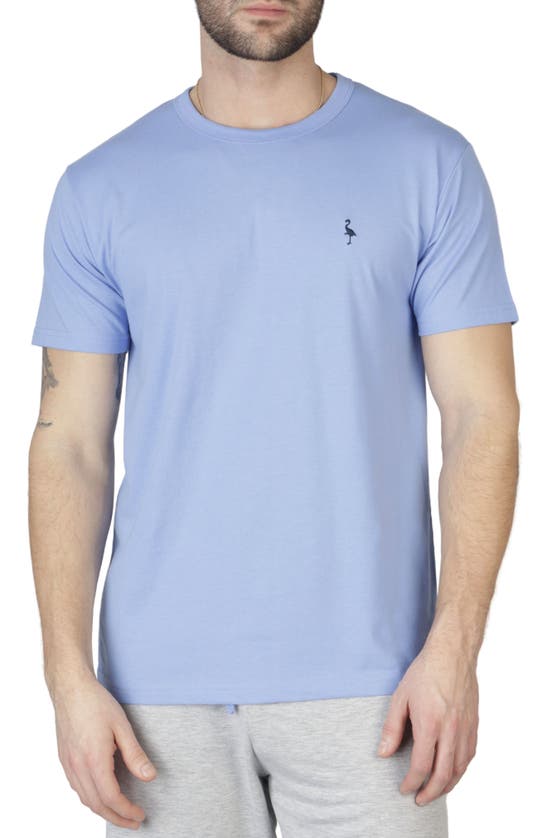 Shop Tailorbyrd Jersey Crewneck T-shirt In Blue Byrd