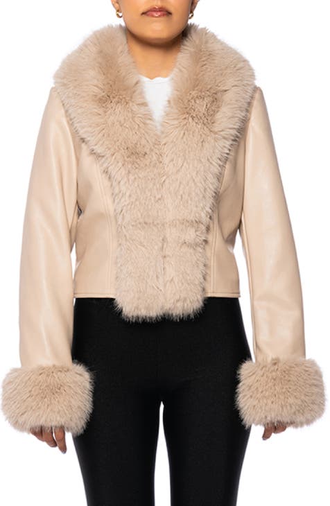 Topshop SNO Water Repellent Jumpsuit with Faux Fur Trim, Nordstrom