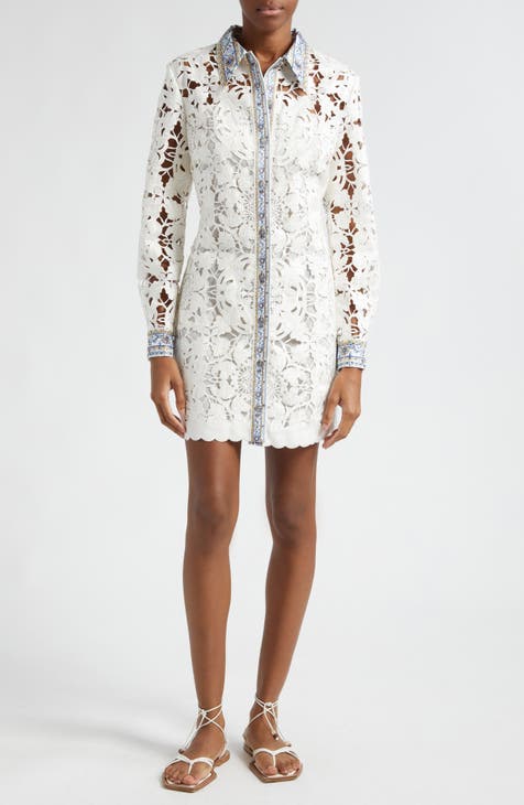 White lace 2024 dress nordstrom