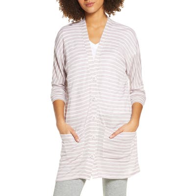 Honeydew Intimates R & R Stripe Cardigan, Grey