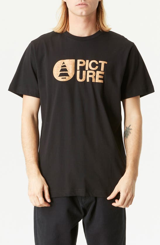 Picture Organic Clothing Basement Cork Graphic T-shirt In Black