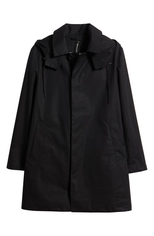 Mackintosh Cambridge Waterproof Hooded Raincoat In Black