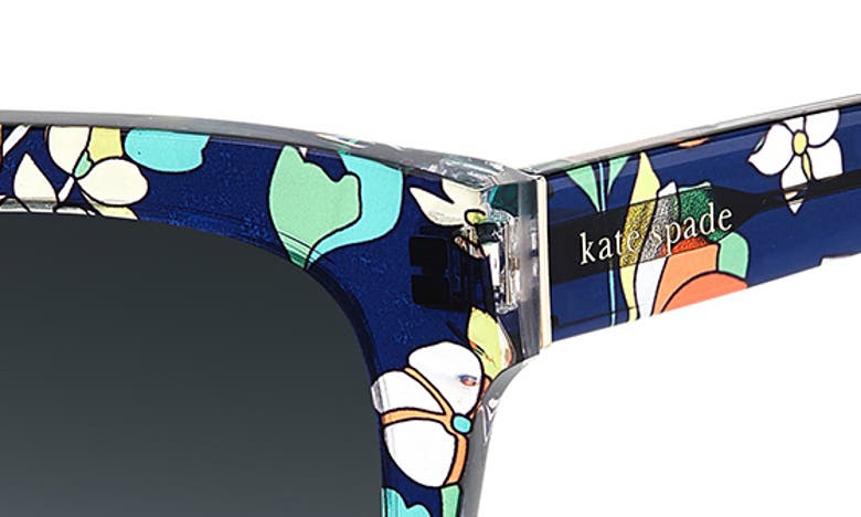 Shop Kate Spade Camryns 50mm Gradient Polarized Square Sunglasses In Blue