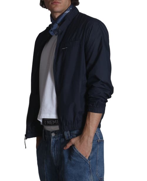 Members Only Windbreaker Packable Jacket In Navy