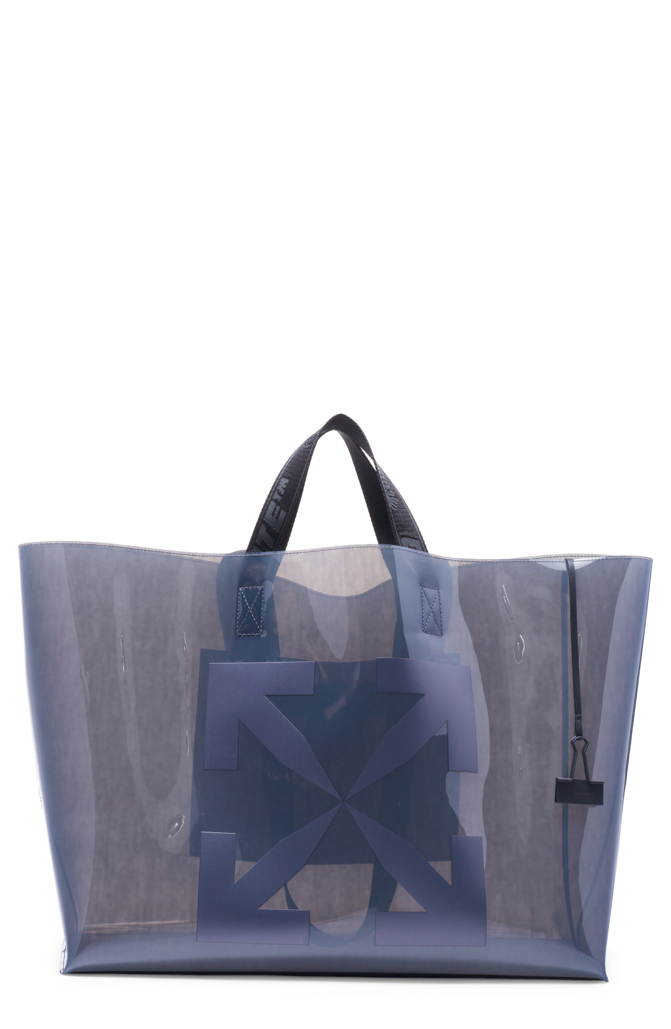 Off-White Arrow Clear Tote in Grey Grey at Nordstrom