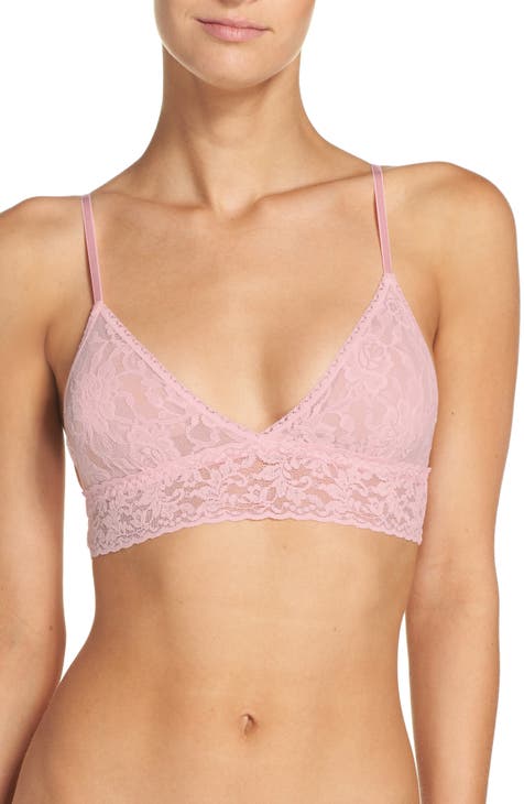 Skims Lace Triangle Bralette in Pink