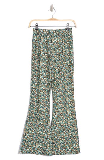 Shop Billabong Wide Leg Pants In Ocean Teal