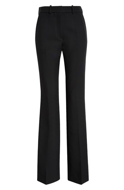 Tailored Straight Leg Trousers in Black