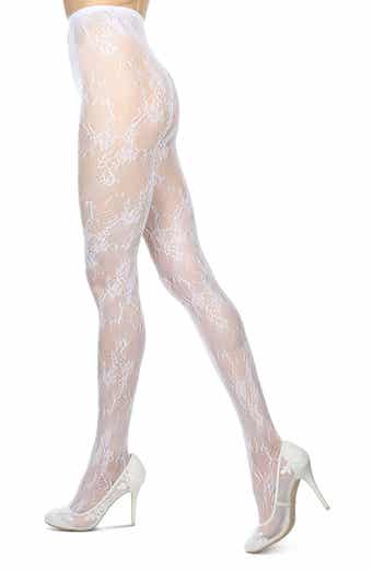 FALKE Silky Smooth 15 Den Ladies Stay Ups Hold-Ups Stockings with Wide Lace