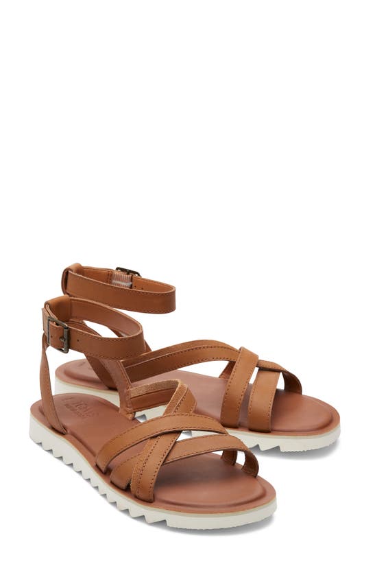 Shop Toms Rory Ankle Strap Sandal In Brown