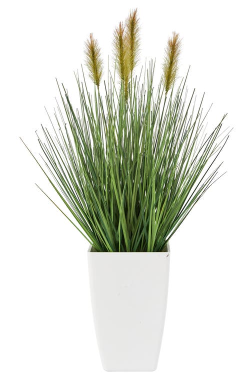 Ginger Birch Studio Artificial Potted Plant In Green