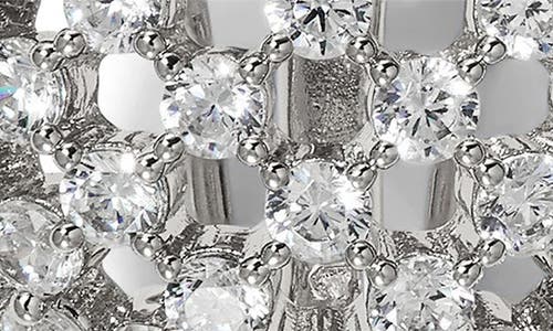 NADRI NADRI JUNO CUBIC ZIRCONIA DOME STUD EARRINGS