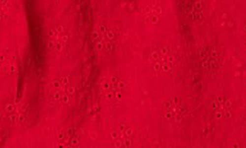 Edikted Cayenne Eyelet Micro Shorts In Red