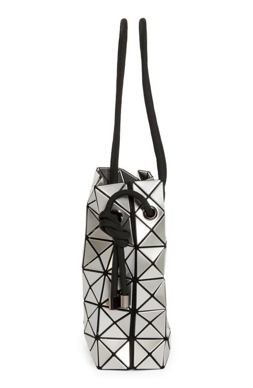 Shop Bao Bao Issey Miyake Wring Glossy Drawstring Bag In Silver