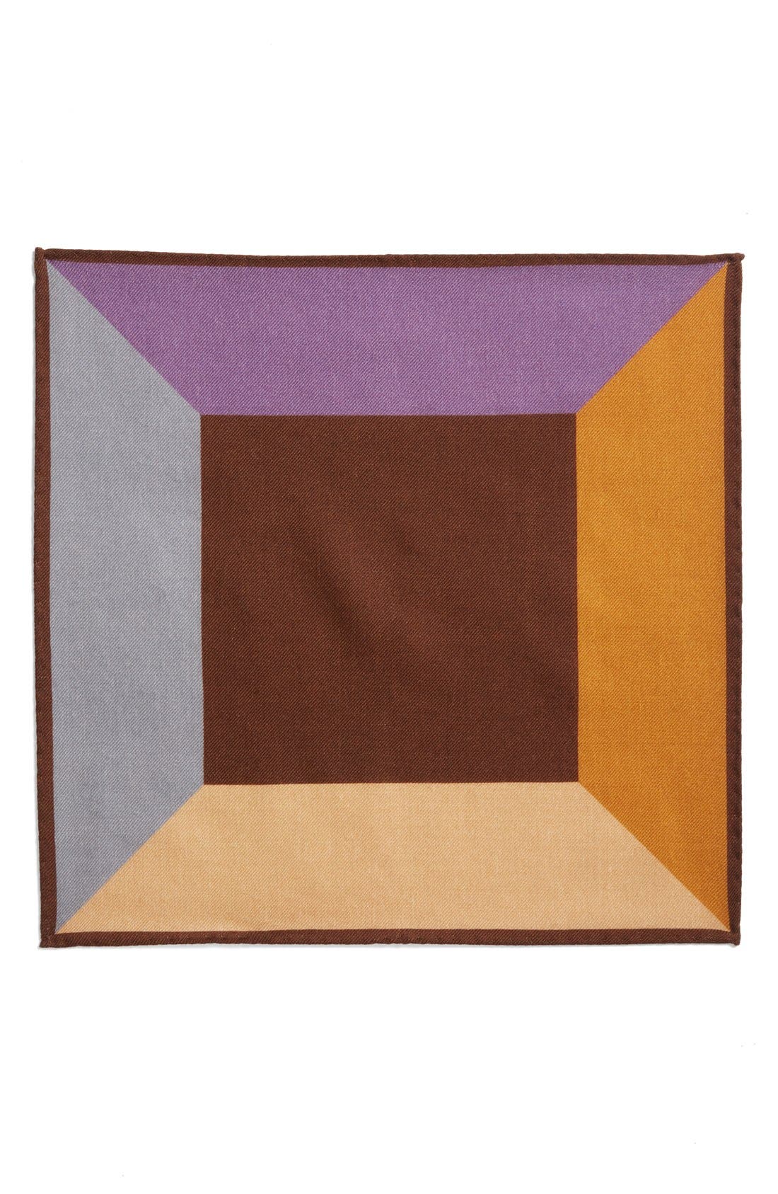 Ted Baker London Geometric Print Wool Pocket Square Nordstrom