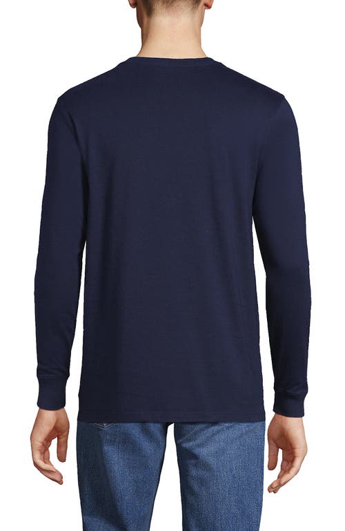 Shop Lands' End Super-t Long Sleeve T-shirt In Radiant Navy