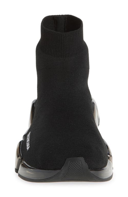 Balenciaga Black Speed Recycle Sock Sneakers In Black