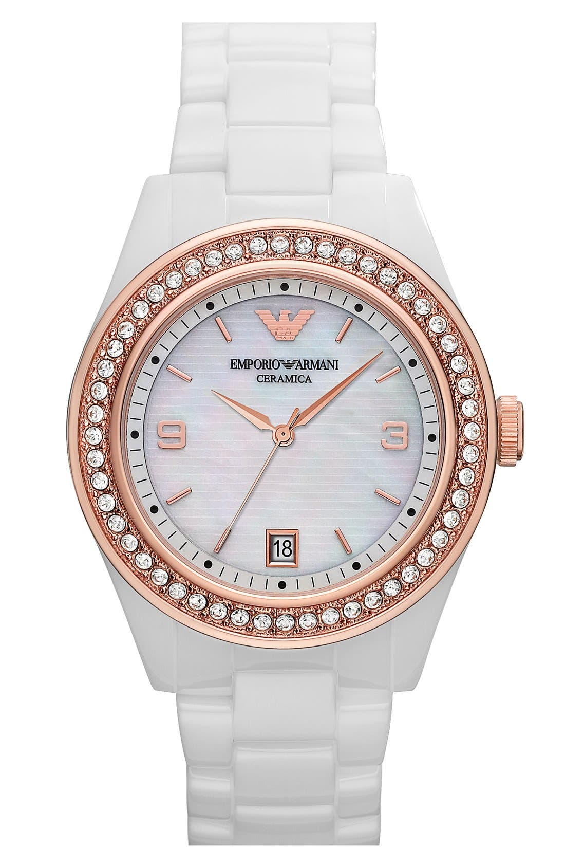 armani crystal watch
