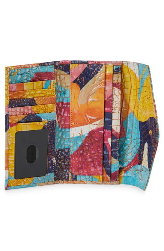 Brahmin Veronica Croc Embossed Leather Envelope Wallet In Expression
