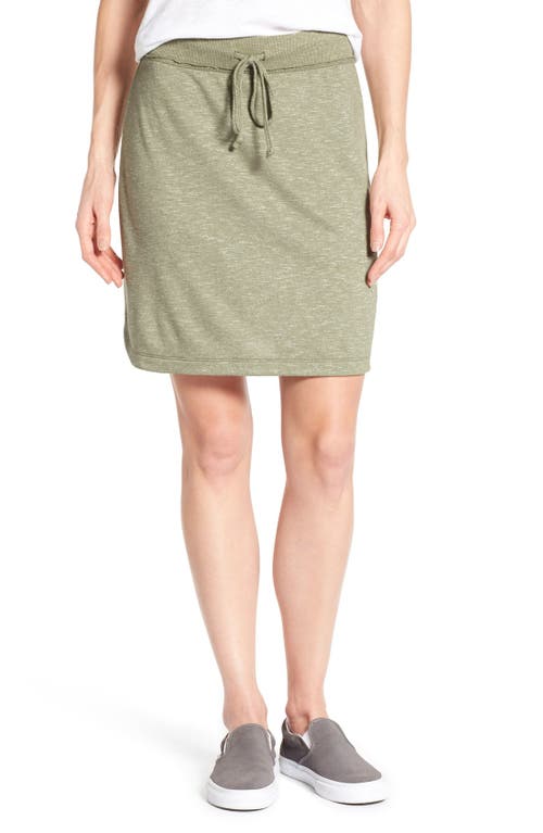 caslon(r) French Terry Skirt in Olive Tarmac