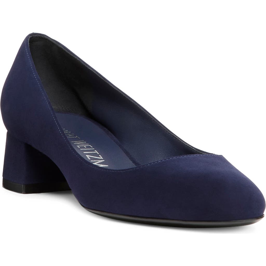 Stuart Weitzman Vivienne 35 Pump In Nice Blue Patent