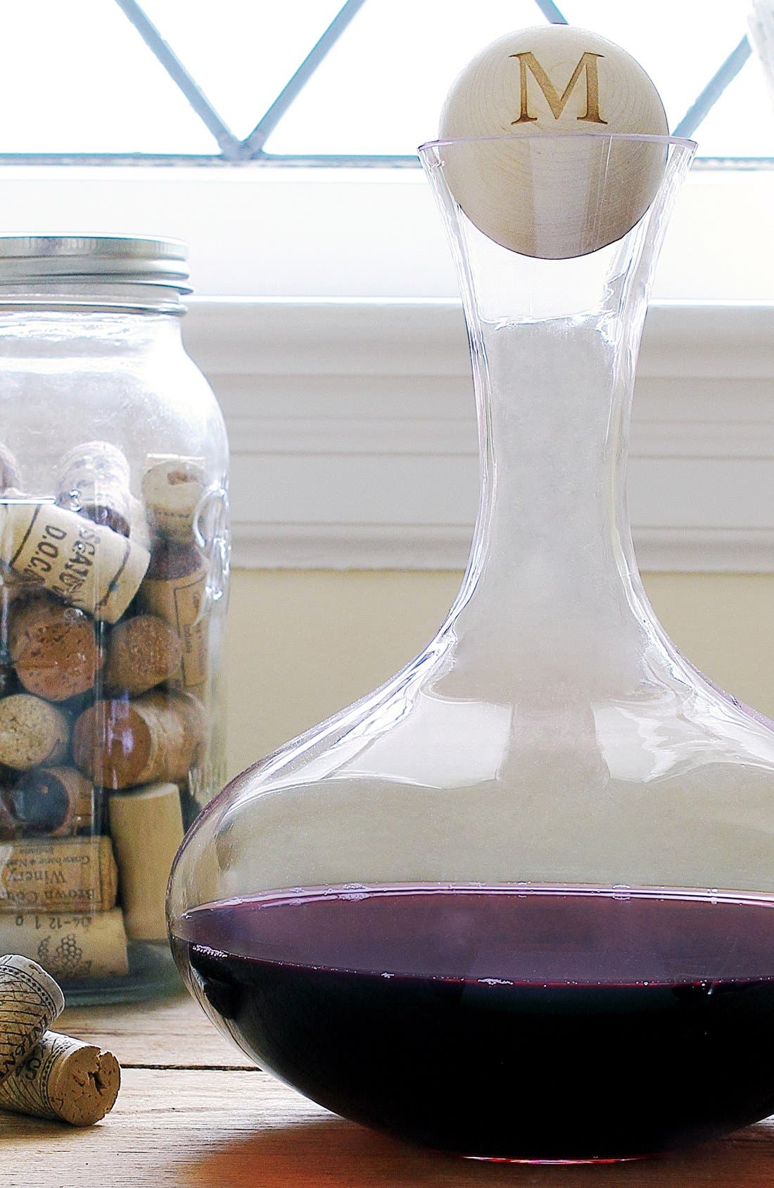 CATHY'S CONCEPTS,
                                        Monogram Wine Decanter,
                                        Main thumbnail 12, color,
                                        113