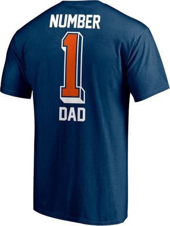 Atlanta Braves Fanatics Branded Number One Dad Team T-Shirt