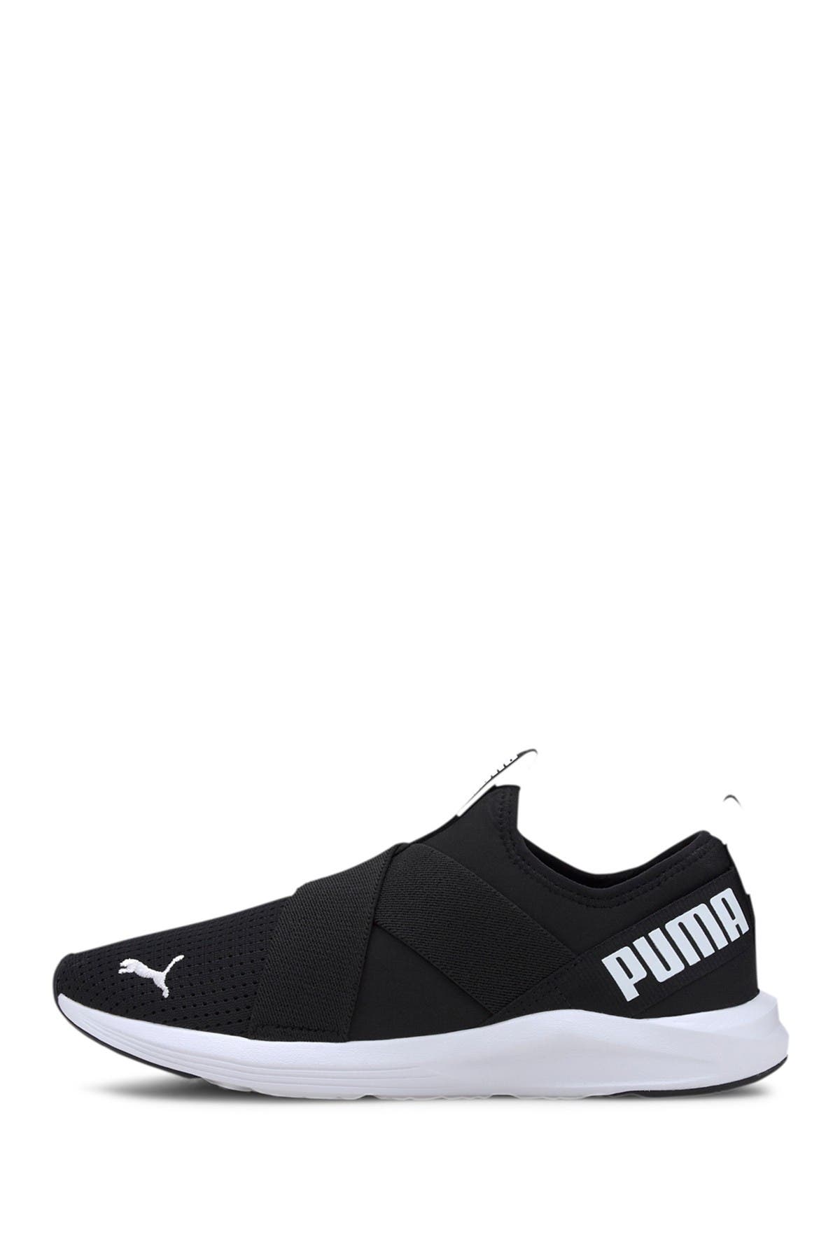 puma slip on black