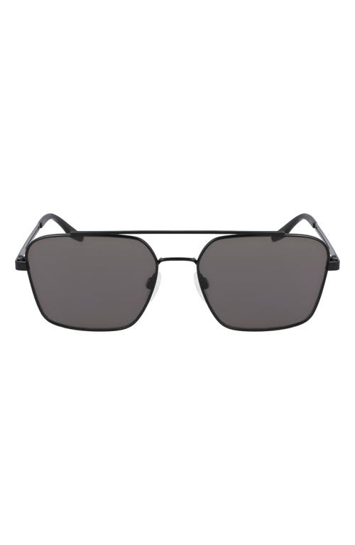 Converse Activate 56mm Navigator Sunglasses in Matte Black/Grey