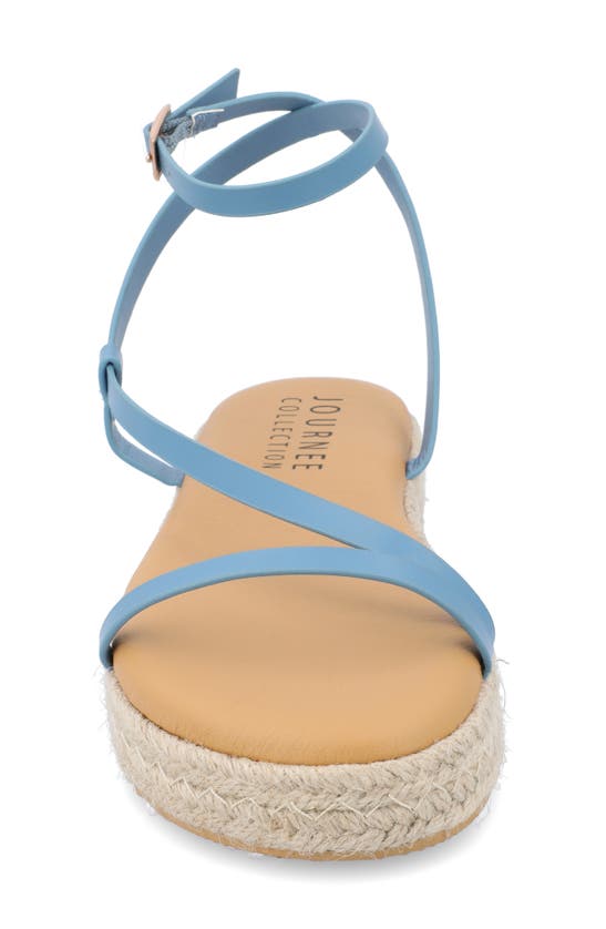 Journee Collection Odelia Tru Comfort Espadrille Sandal In Blue