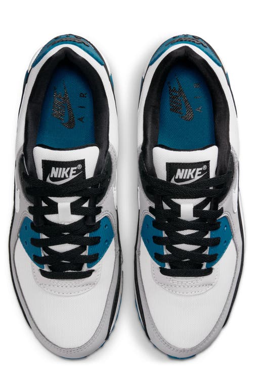 Shop Nike Air Max 90 Sneaker In Smoke Grey/white/black