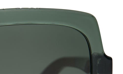 Toms Athena 56mm Square Sunglasses In Spruce Crystal/green Grey